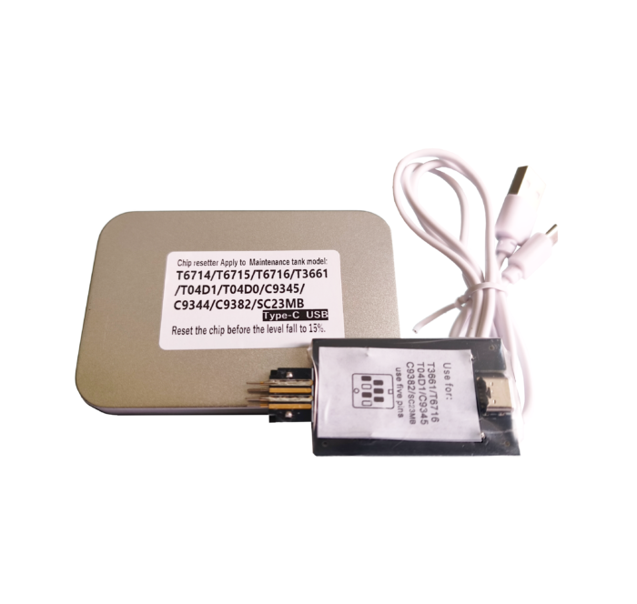 RESET-UNIVERSAL-EPSON RESETEADOR UNIVERSAL DE CAJA DE MANTENIMIENTO EPSON T6714, T6715, T6716, T04D1, T3661, C9344, C9382, SC23MB, C9345, T04D0 - Imagen 1