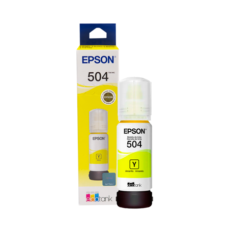 504y TINTA ORIGINAL EPSON 504 YELLOW 70ml - Imagen 1
